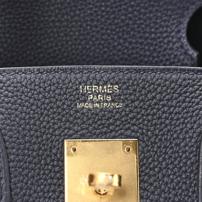 Hermes Togo Birkin 30 Bleu Nuit 6 of 10