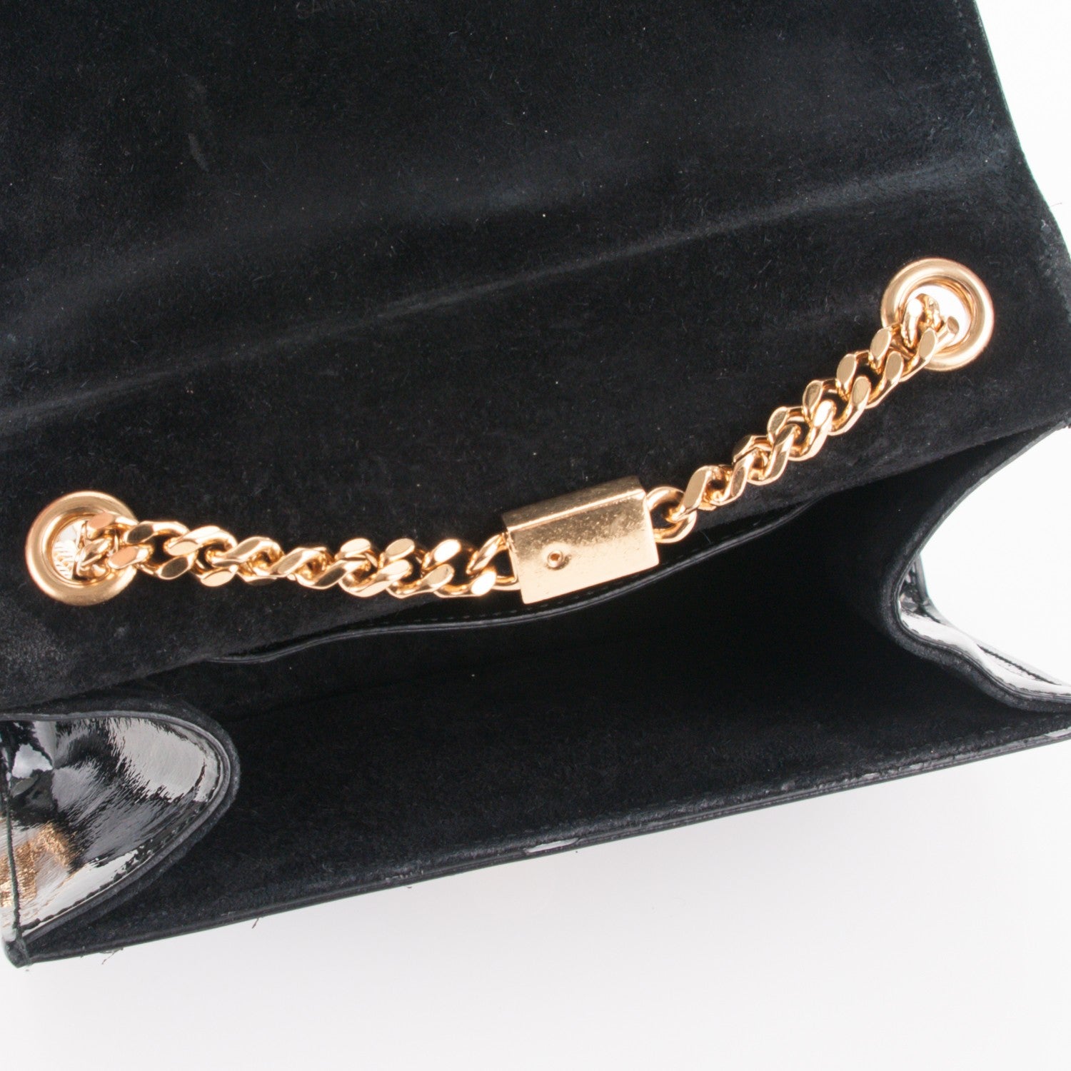 Saint Laurent Patent Small Monogram Kate Satchel Black 5 of 6