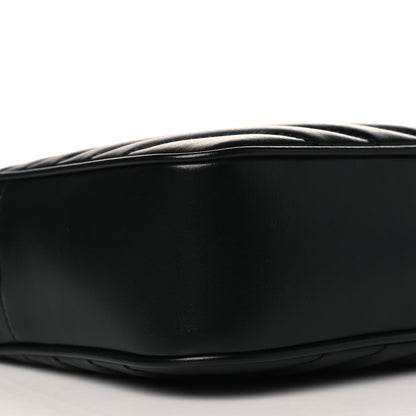 Saint Laurent Calfskin Matelasse Monogram Lou Camera Bag Black 9 of 11