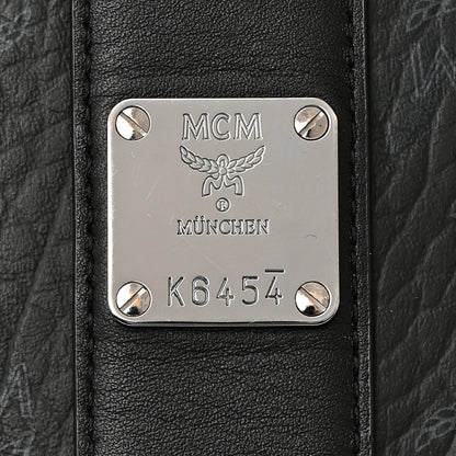 MCM Visetos Medium Liz Reversible Shopper Tote Black 10 of 17