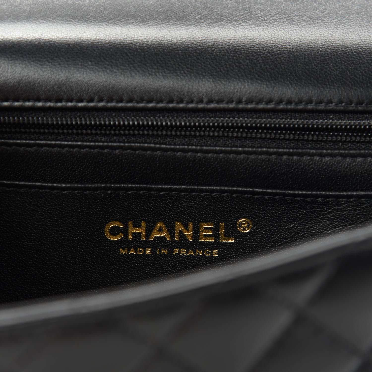 Chanel Lambskin Quilted Mini Top Handle Rectangular Flap Black 8 of 10