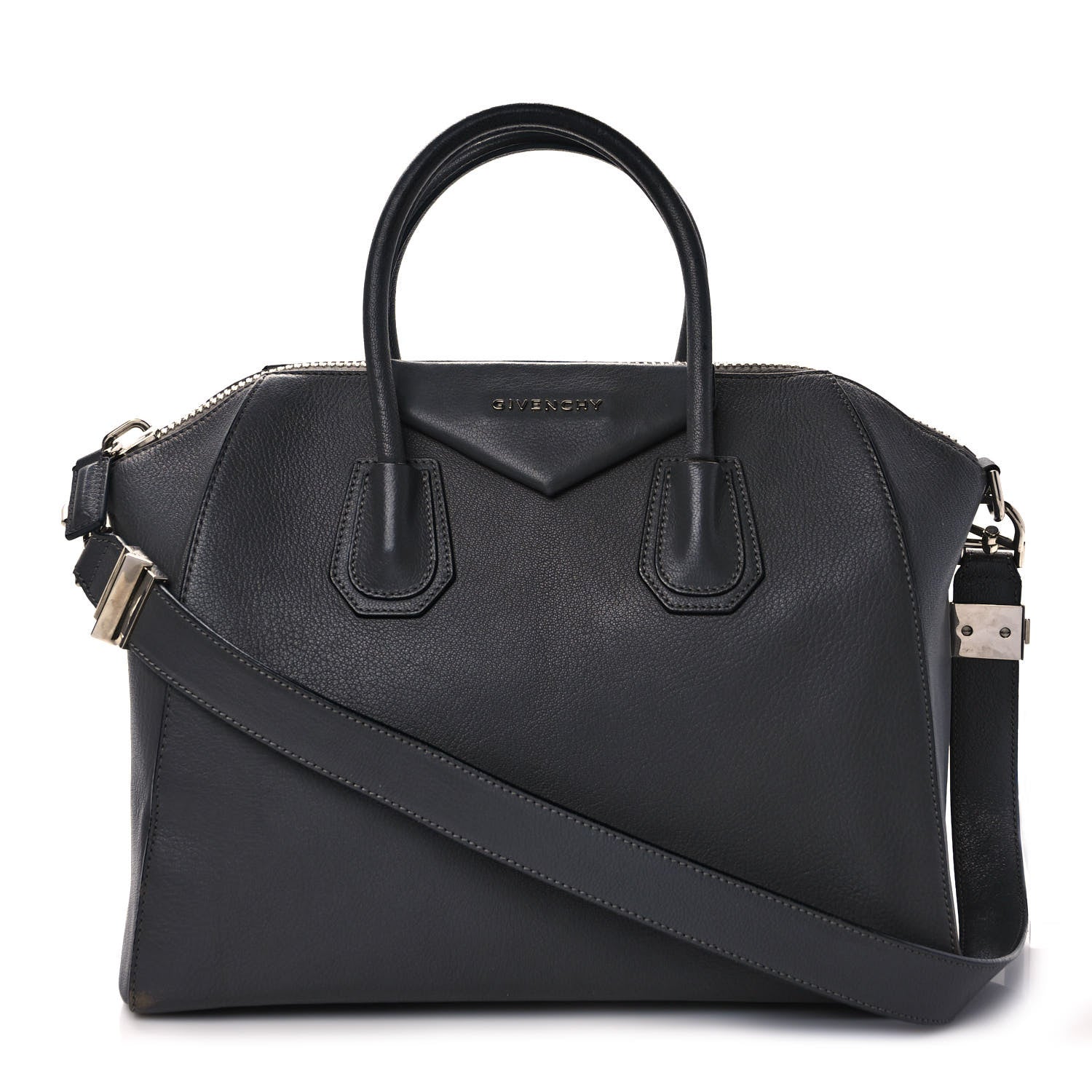 Givenchy Sugar Goatskin Medium Antigona Dark Grey 1 of 12