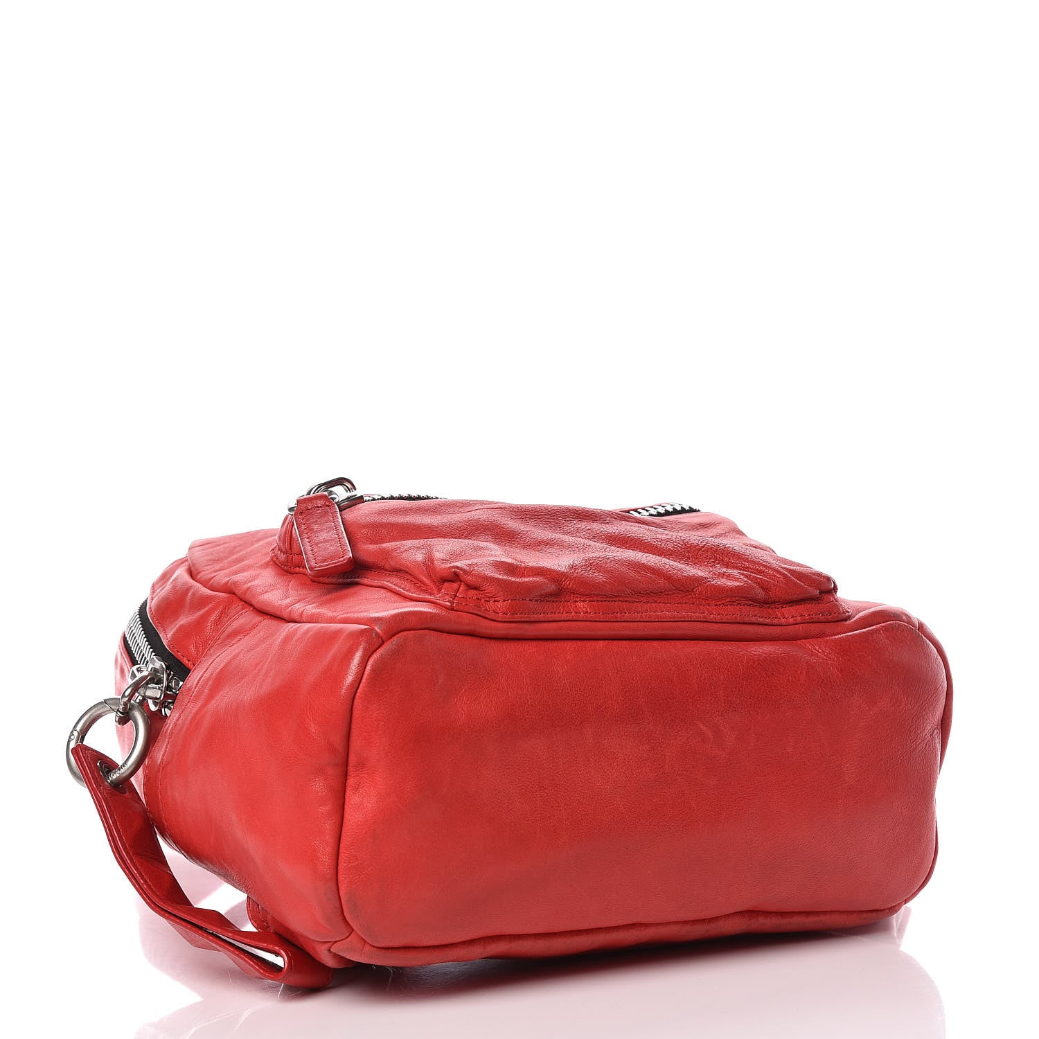 MCM Lambskin Tumbler Backpack Red 4 of 14