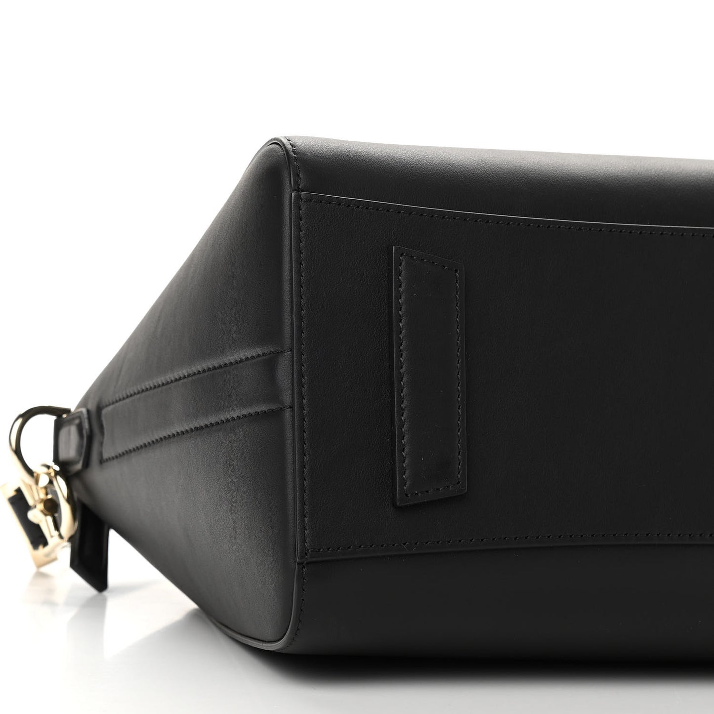 Calfskin Triangle Studded Small Antigona Black