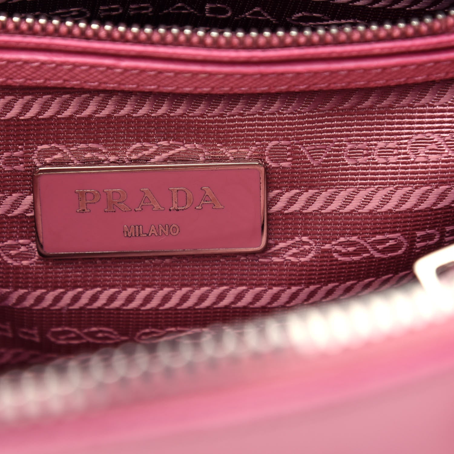 Prada Saffiano Lux Small Promenade Tote Petalo 6 of 10
