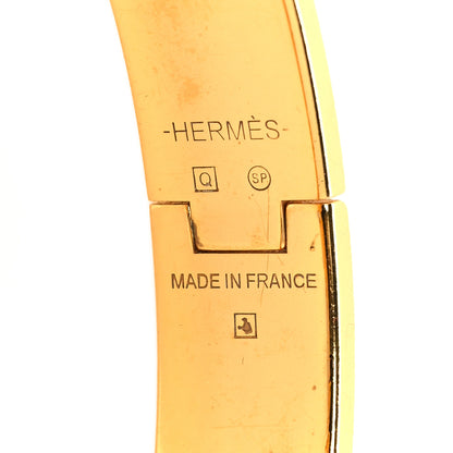 Hermes Enamel Narrow Clic Clac H Bracelet PM Orange 4 of 4