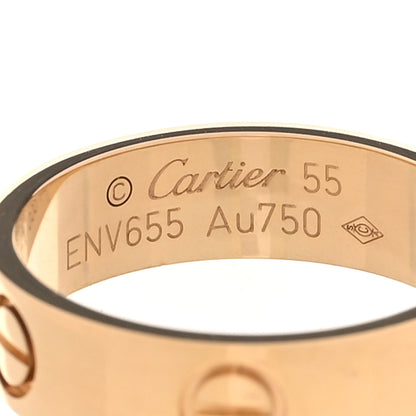 Cartier 18K Yellow Gold 5.5mm LOVE Ring 55 7.25 4 of 5
