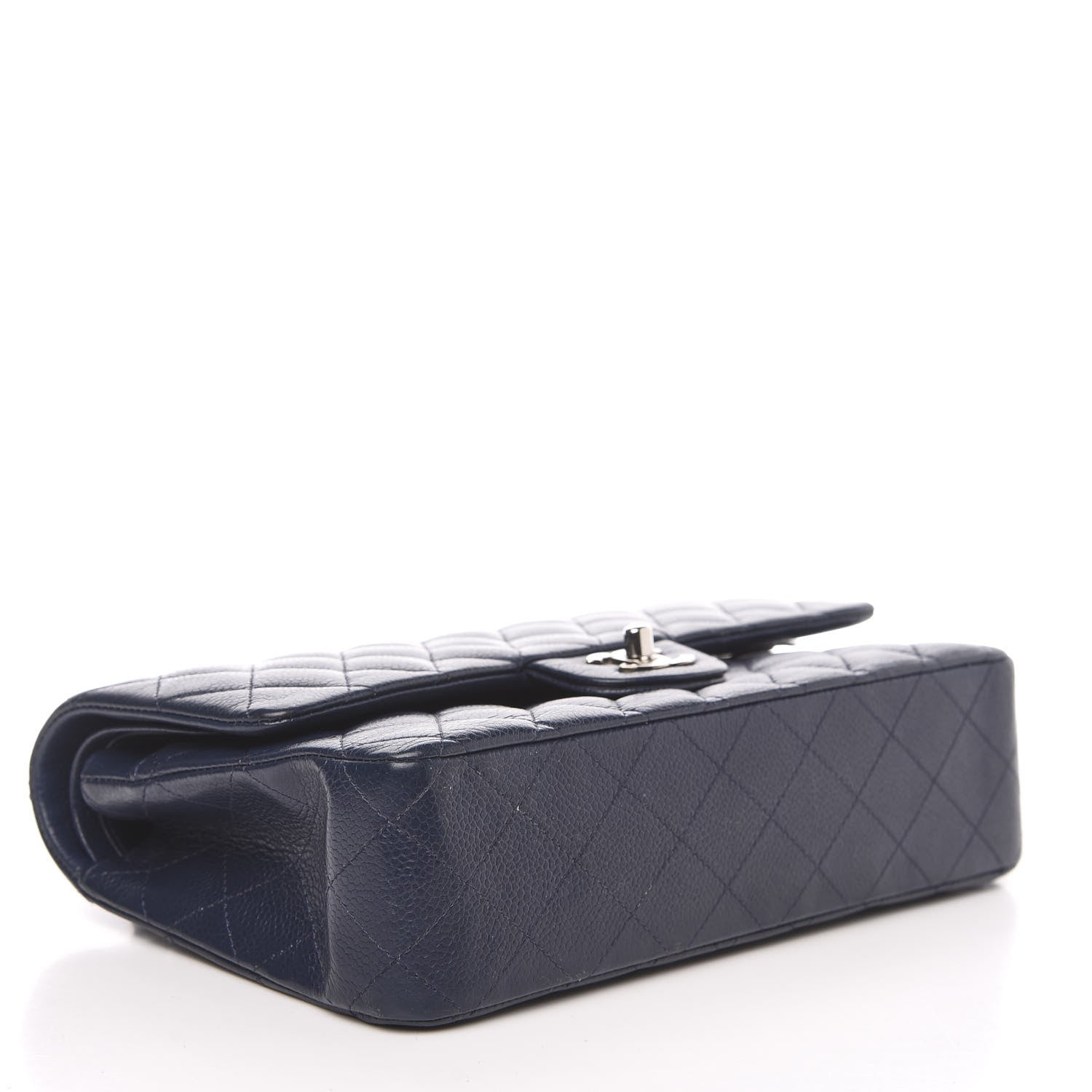 Chanel Caviar Quilted Medium Double Flap Navy 3 of 16
