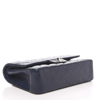 Chanel Caviar Quilted Medium Double Flap Navy 3 of 16