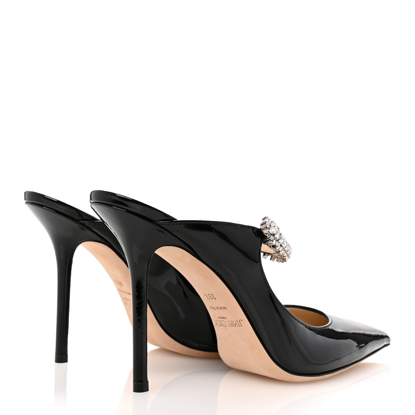 Patent Crystal Bing 100 Pumps 39.5 Black