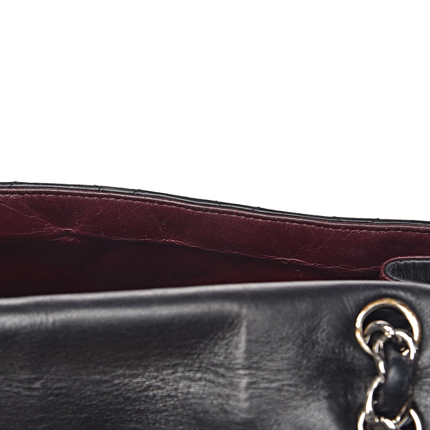Chanel Lambskin Quilted Maxi Single Flap Black 14 of 28