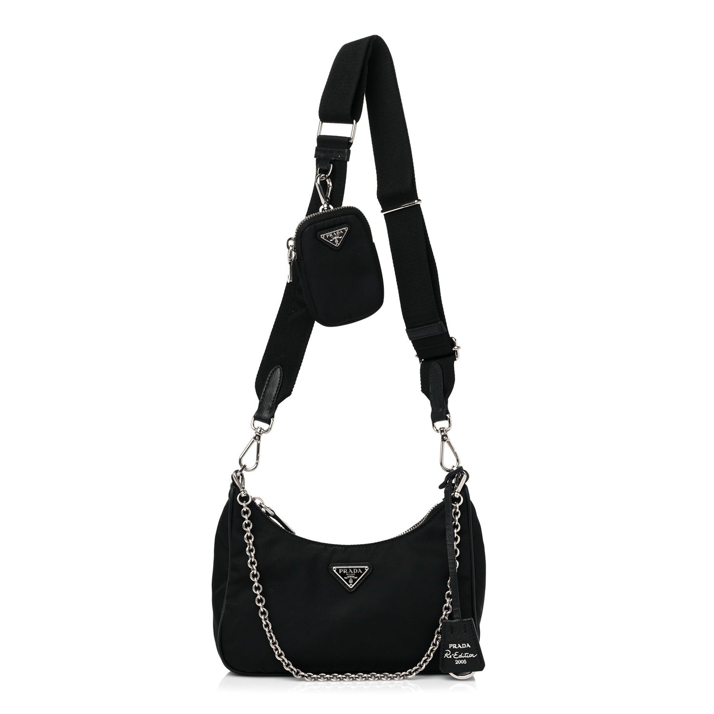 Nylon Re-Edition 2005 Shoulder Bag Black