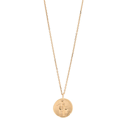 Van Cleef & Arpels 18K Yellow Gold Zodiac Virgo Pendant Necklace 1 of 6
