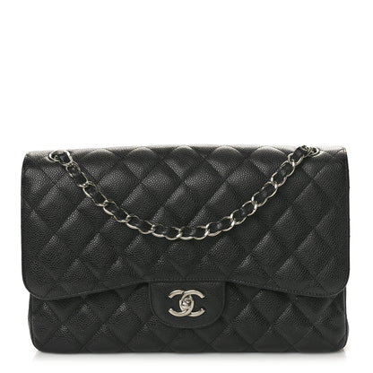 Chanel Caviar Quilted Jumbo Double Flap Black 1 of 11