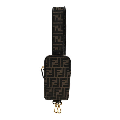 Fendi Fabric Jacquard FF 1974 Cell Pocket Strap You Tobacco Moro Black 1 of 7