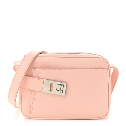 Salvatore Ferragamo Calfskin Gancio Small Archive Camera Case Nylund Pink 1 of 10