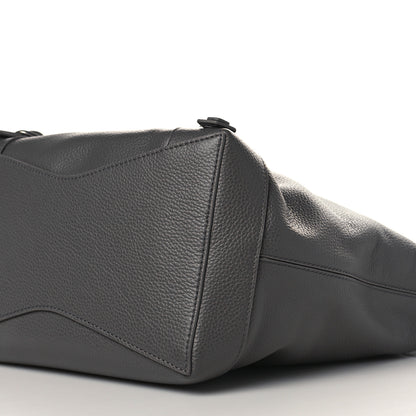 Balenciaga Grained Calfskin Silver Hardware Small Neo Classic Hobo Dark Grey 9 of 9
