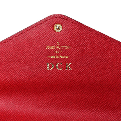 Louis Vuitton Damier Ebene Josephine Wallet Red 7 of 7