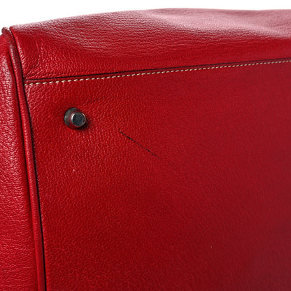 Prada Goatskin Cerniera Doctor Bag Rubino 12 of 13
