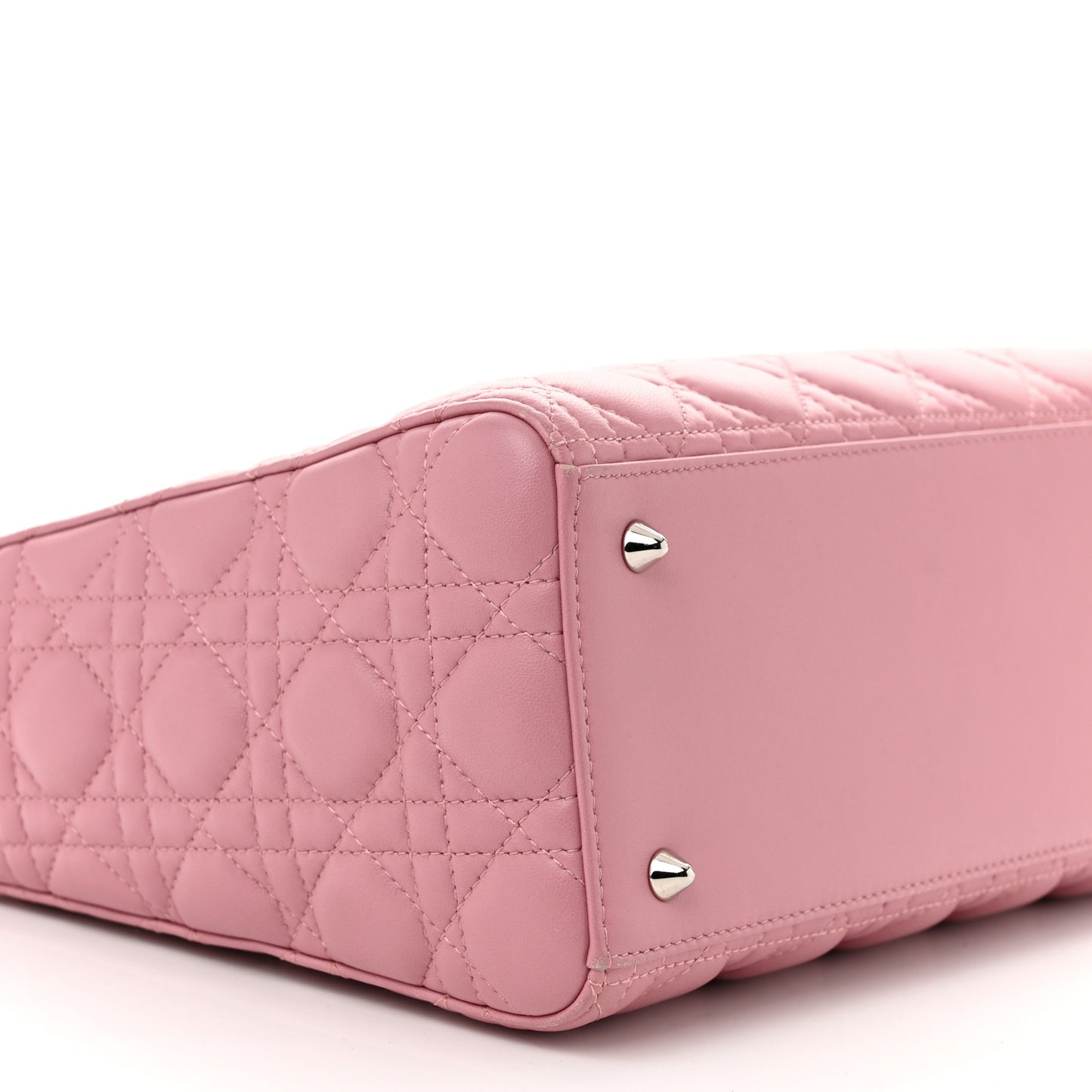 Lambskin Cannage Medium Lady Dior Pink