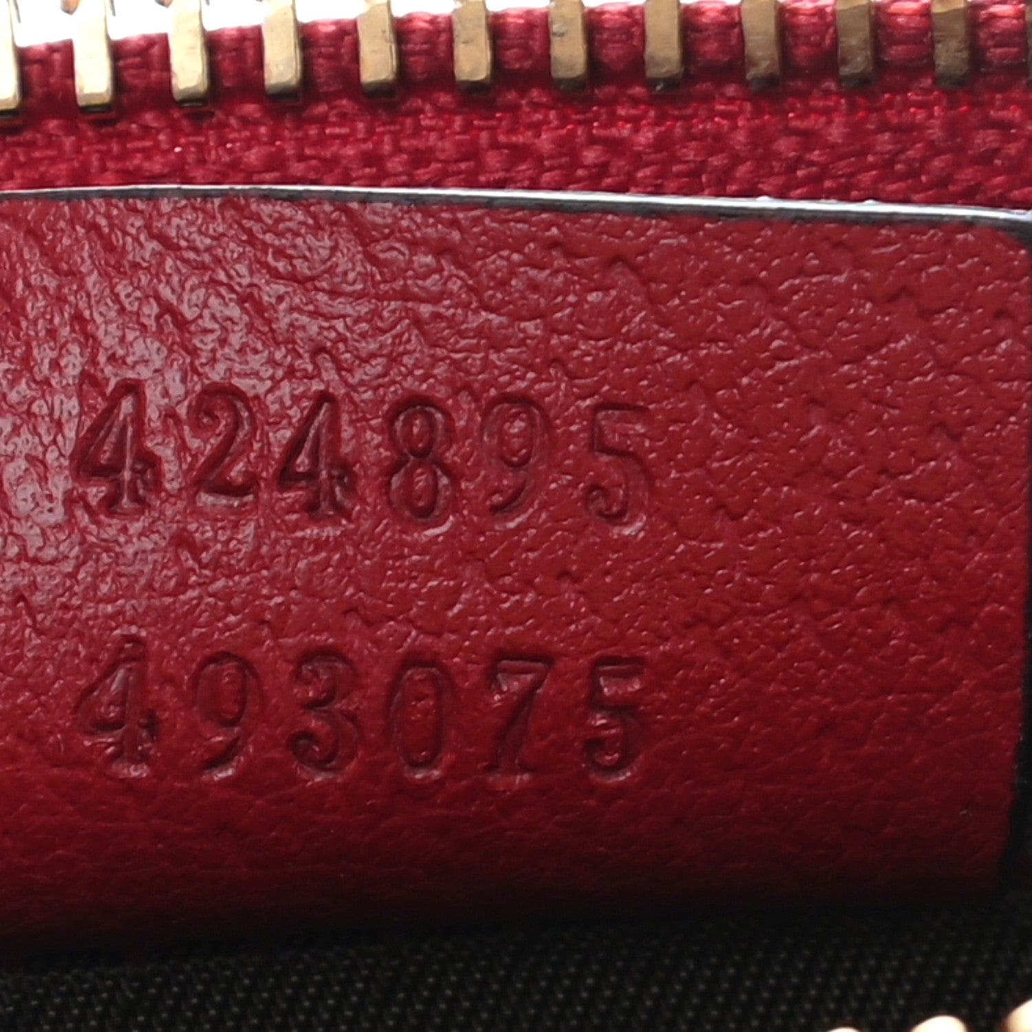 Gucci GG Supreme Monogram Tian Zip Pouch Beige Multicolor Red 7 of 9