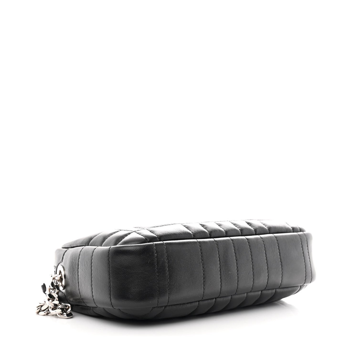 Calfskin Quilted Small Lola Camera Bag Black