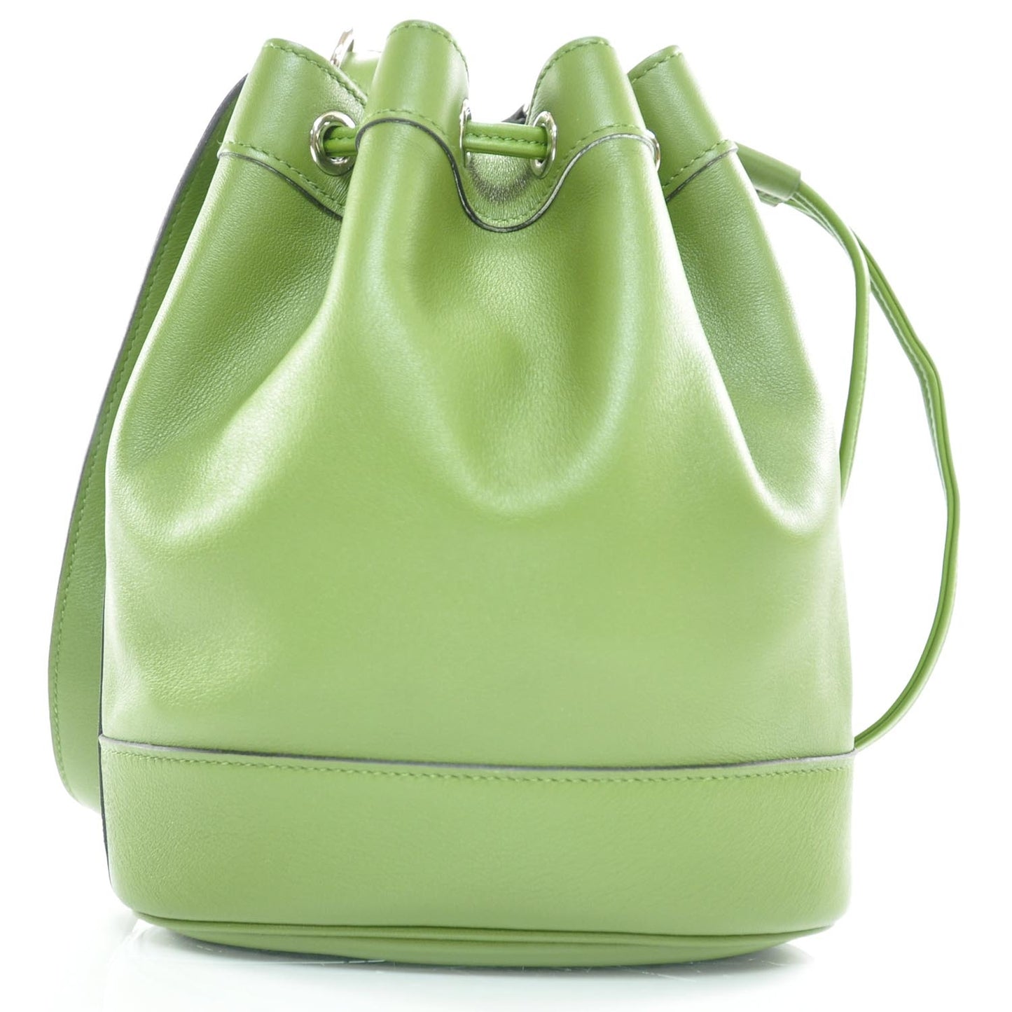 Swift Leather Market Drawstring Bag