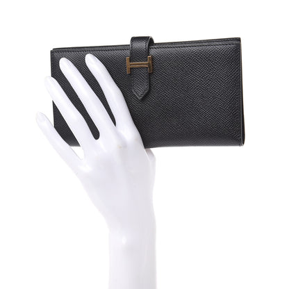 Hermes Epsom Bearn Gusset Wallet Black 2 of 8