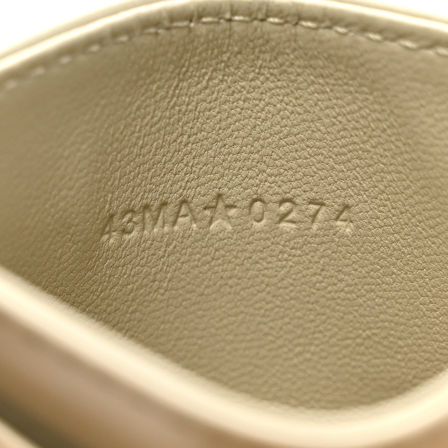 Lambskin Pearl Cannage Dior Jolie Freesia Card Holder Powder Beige