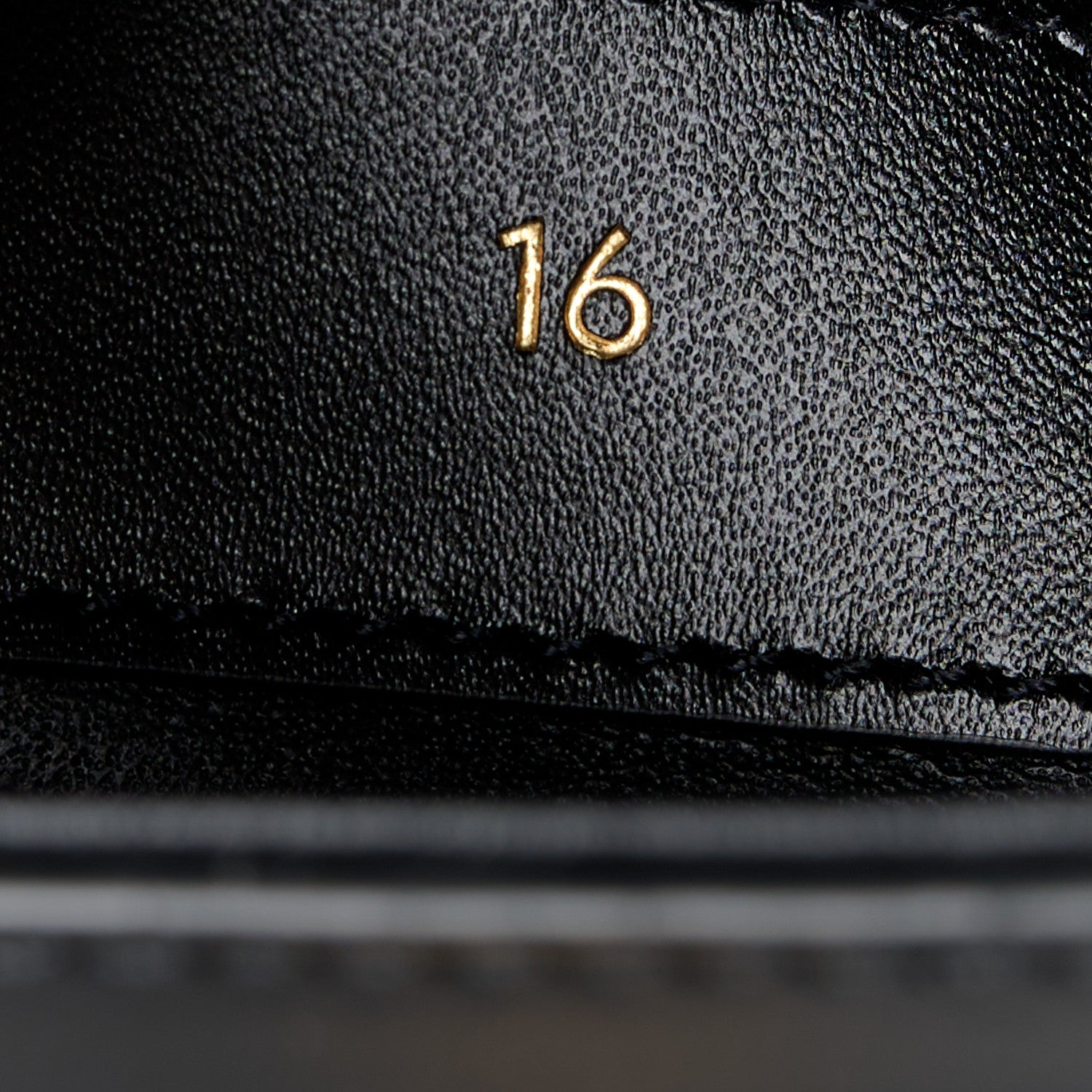 Celine Satinated Calfskin Mini 16 Top Handle Bag Black 7 of 14