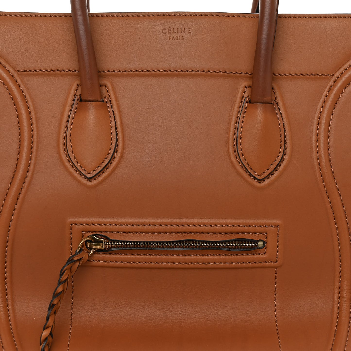 Smooth Calfskin Medium Phantom Luggage Tan