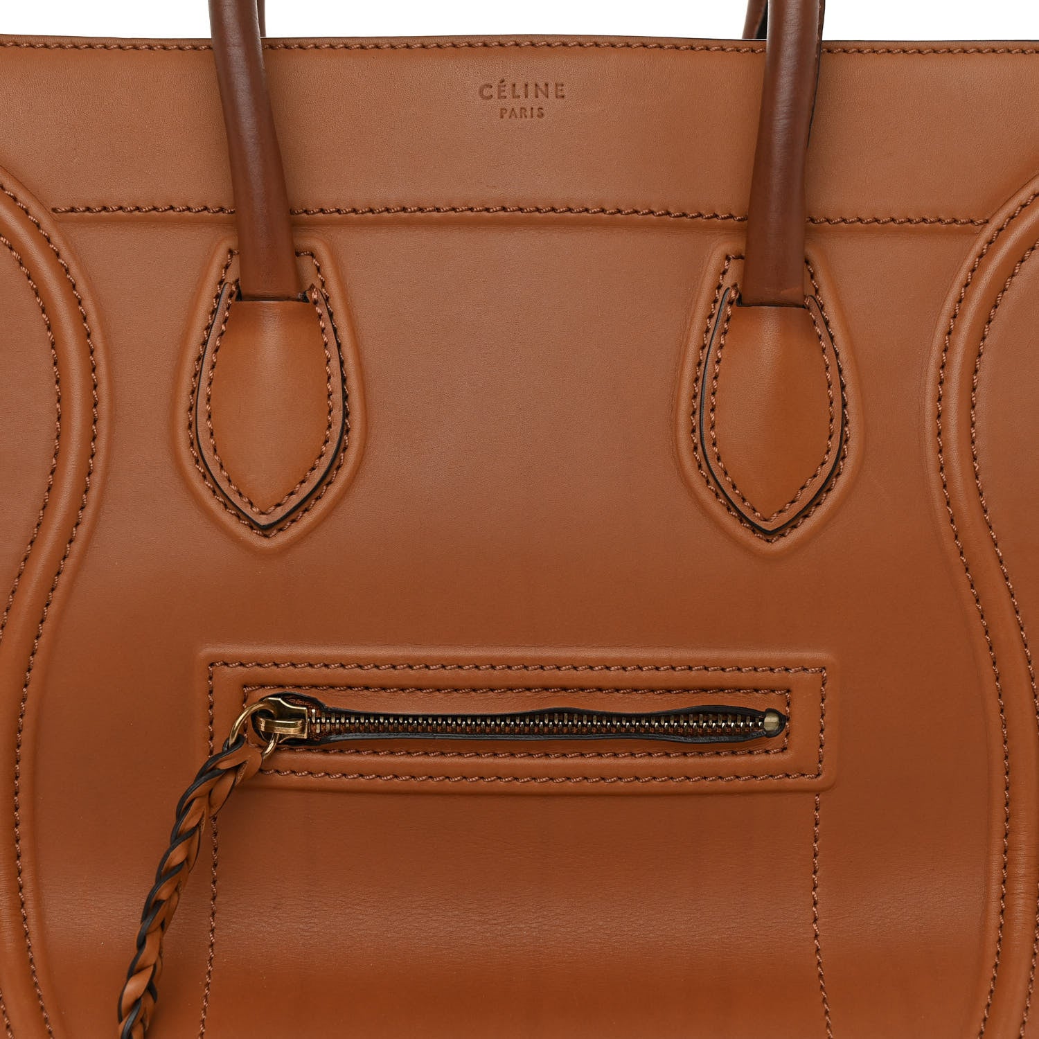 Celine Smooth Calfskin Medium Phantom Luggage Tan 7 of 10