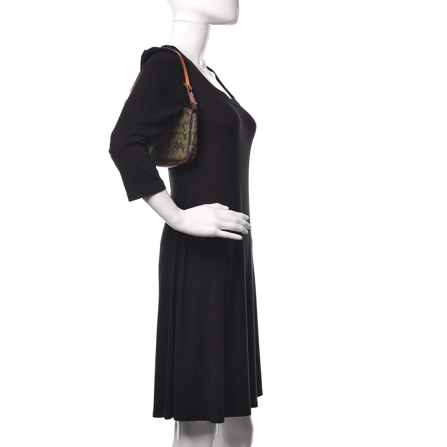 Monogram Graffiti Pochette Accessories Kaki