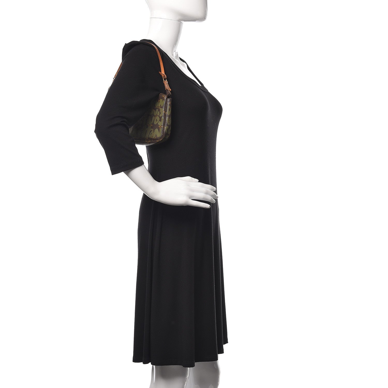 Louis Vuitton Monogram Graffiti Pochette Accessories Kaki 2 of 8