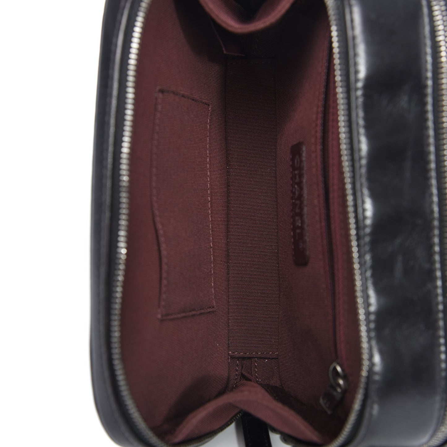 Lambskin Quilted Small Coco Boy Camera Case Black