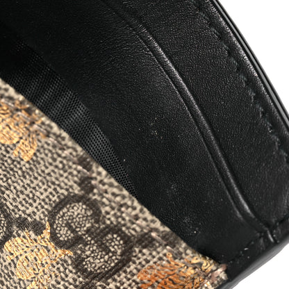Gucci GG Supreme Monogram Bees Card Holder Black 10 of 11