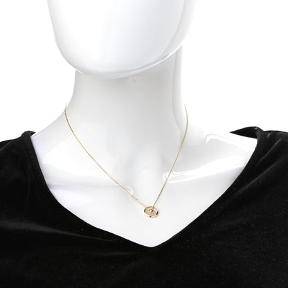 Cartier 18K Yellow Gold Diamond Mother of Pearl XS Amulette de Cartier Pendant Necklace 2 of 6