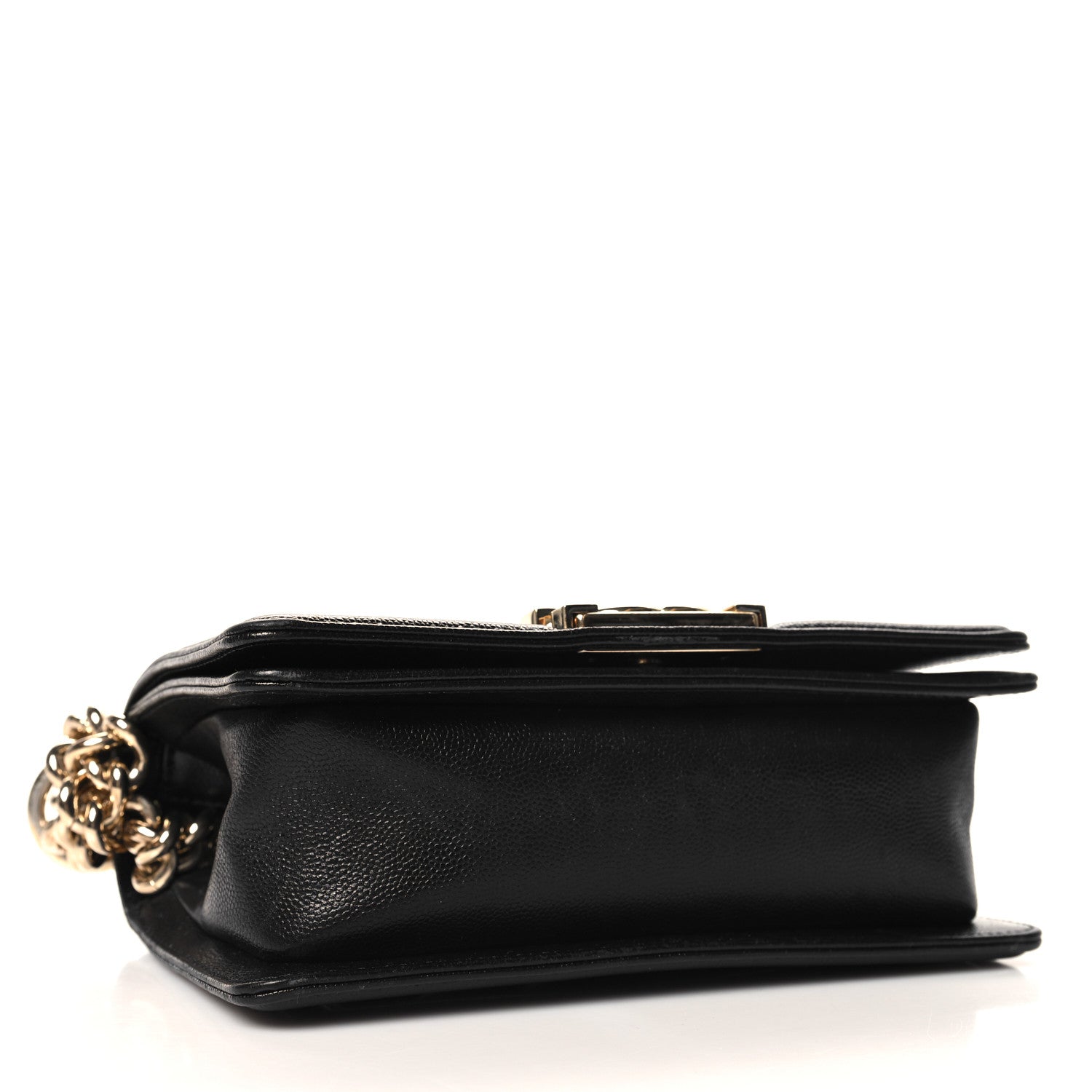 Chanel Caviar Chevron Quilted Small Boy Flap Black 5 of 11