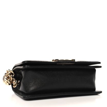 Chanel Caviar Chevron Quilted Small Boy Flap Black 5 of 11