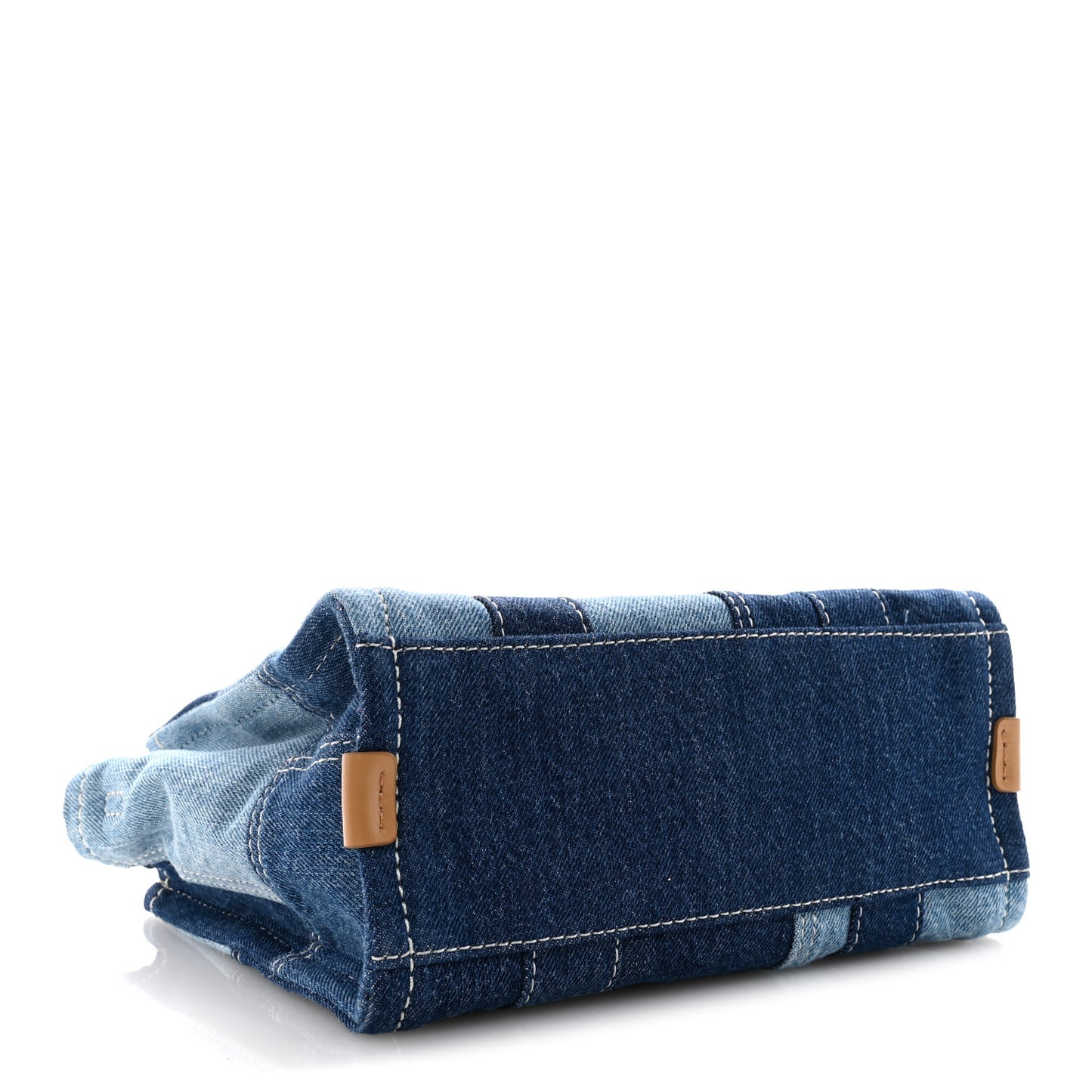 Denim Canvas Small Tote Bag Blue