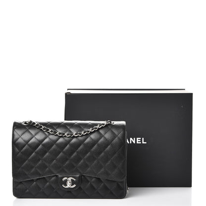 Chanel Caviar Quilted Maxi Double Flap Black 9 of 9