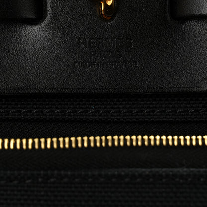 Hermes Military Toile Vache Hunter Herbag Zip Retourne 31 PM Black 7 of 11