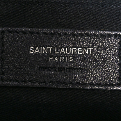 Saint Laurent Grained Calfskin Sac De Jour Souple North South Tote Navy 6 of 11