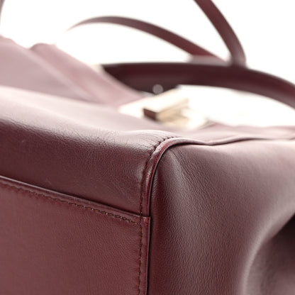Fendi Nappa Mini Peekaboo Iconic Satchel Bordeaux 11 of 16