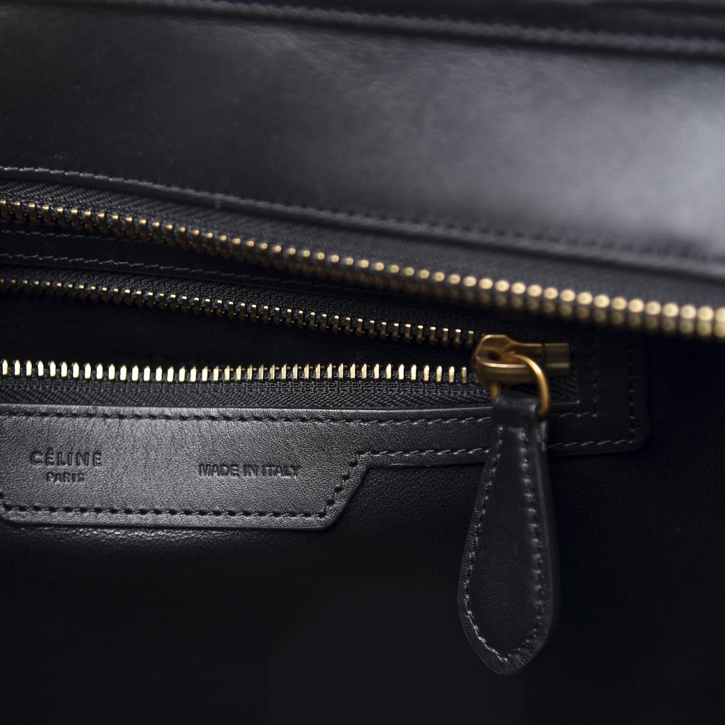 Smooth Calfskin Tweed Micro Luggage Black Scarlet