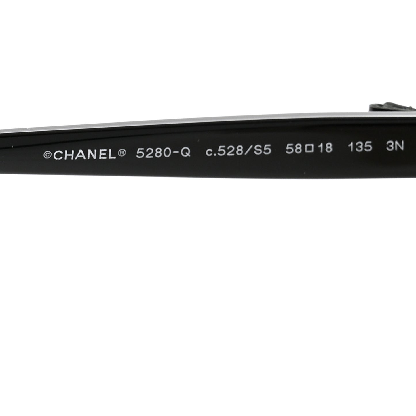 Acetate CC Bow Sunglasses 5280-Q Beige Black