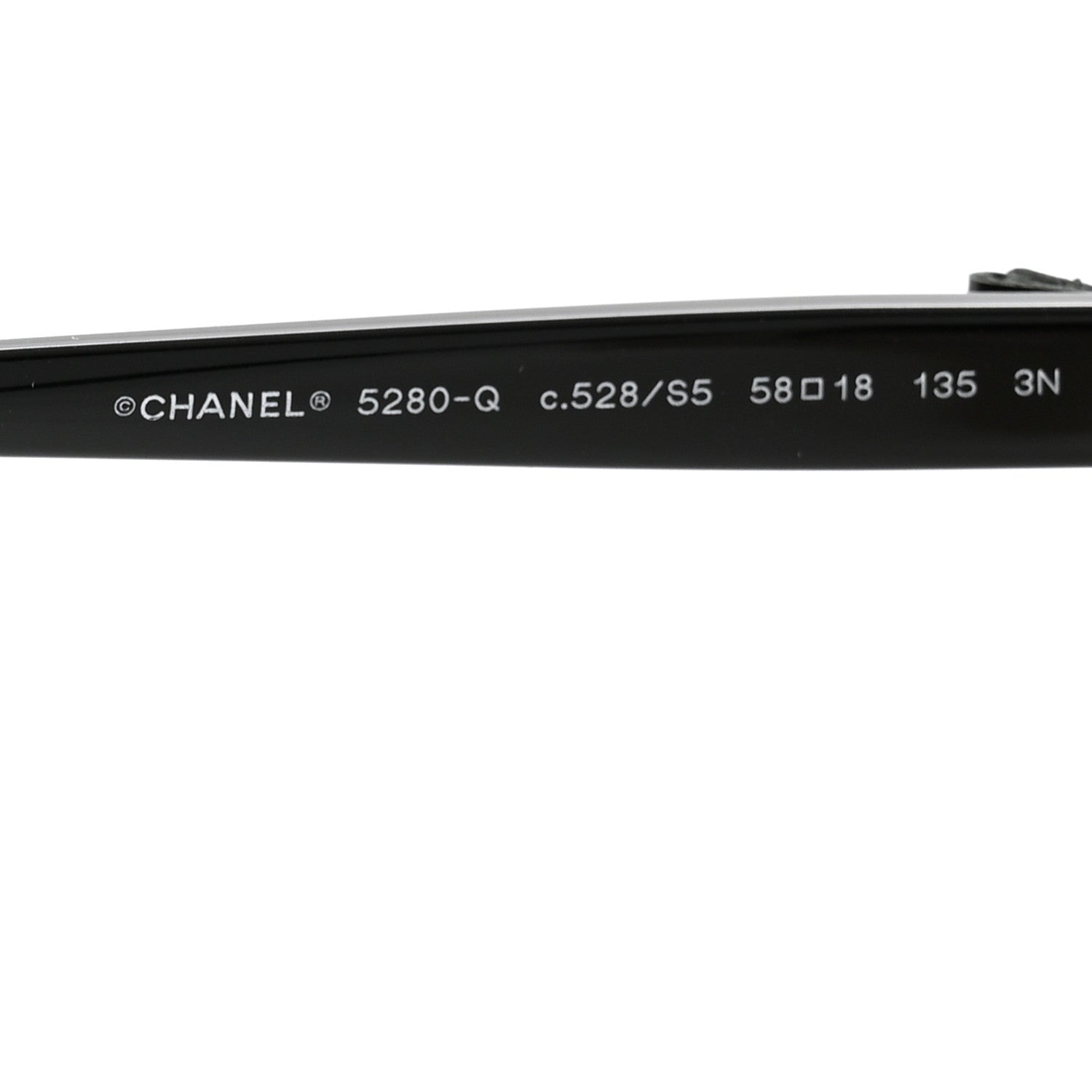 Chanel Acetate CC Bow Sunglasses 5280-Q Beige Black 5 of 8