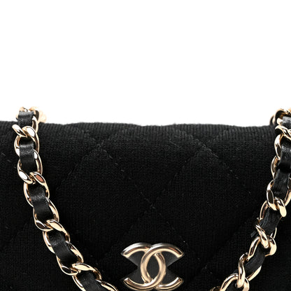 Chanel Jersey Quilted Micro Mini Flap Black 8 of 10