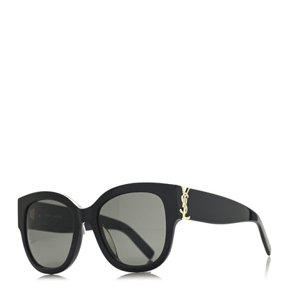 Saint Laurent Acetate Cateye Sunglasses SL M95 F Black 1 of 8