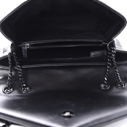 Saint Laurent Calfskin Y Quilted Monogram Medium Loulou Chain Satchel Black 5 of 11